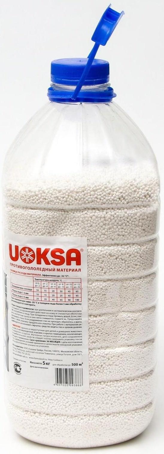 Хлористый кальций UOKSA, бутылка, 5 кг
