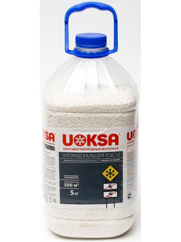 Хлористый кальций UOKSA, бутылка, 5 кг