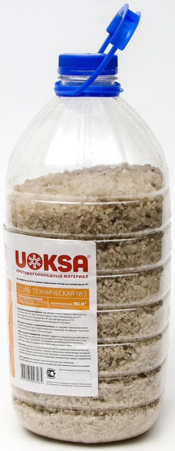 Реагент UOKSA Техническая соль №3, бутылка, 5 кг