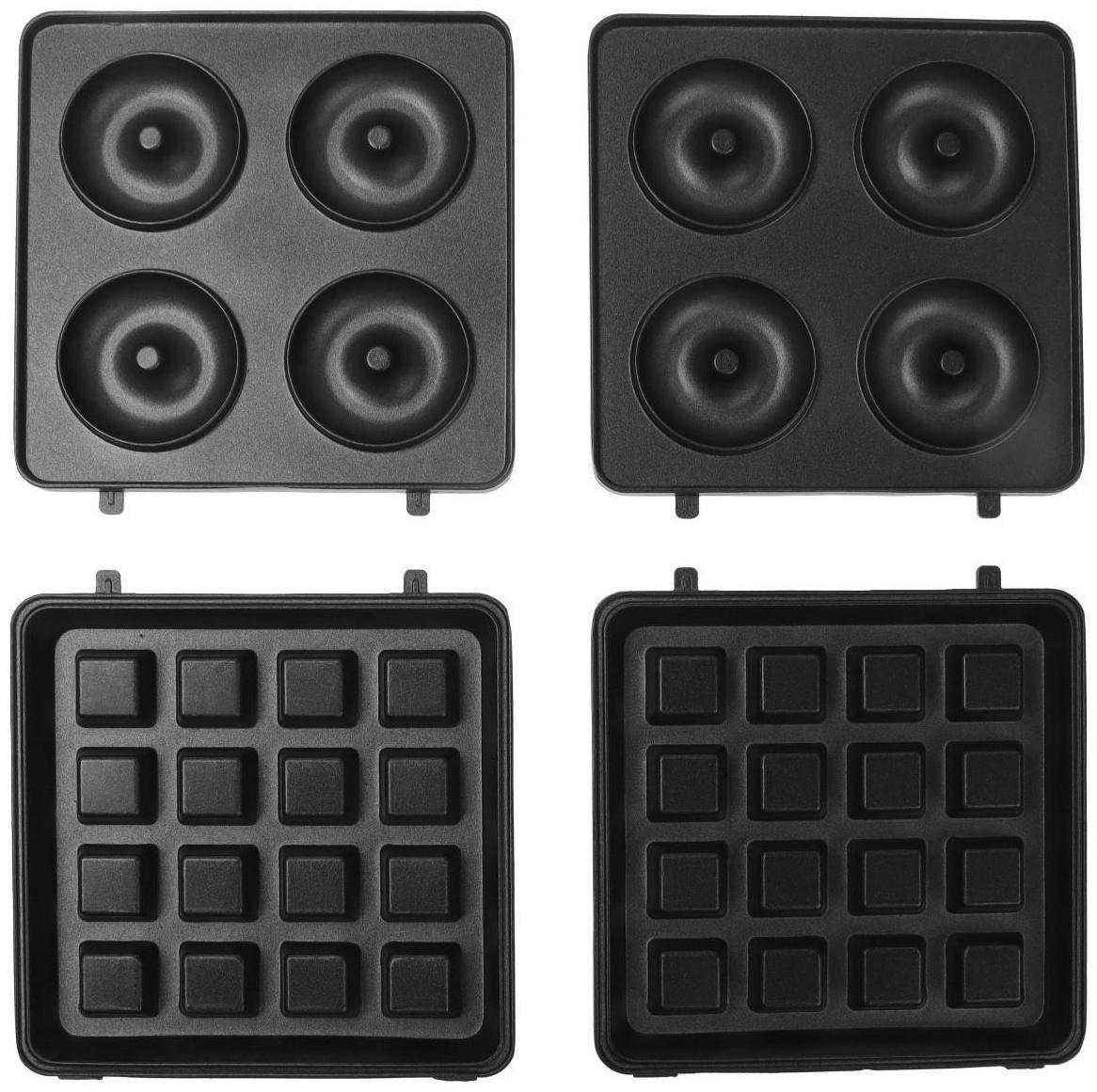 Электровафельница Galaxy GL 2972, 750 Вт, венские вафли, антипригарное покрытие, чёрная