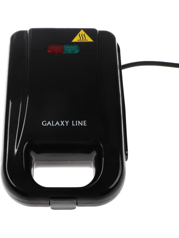 Электровафельница Galaxy GL 2972, 750 Вт, венские вафли, антипригарное покрытие, чёрная
