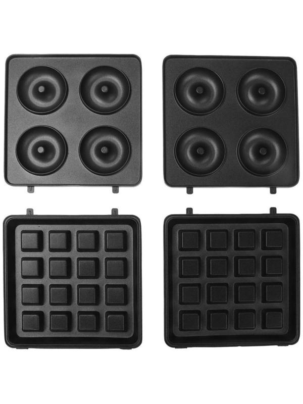 Электровафельница Galaxy GL 2972, 750 Вт, венские вафли, антипригарное покрытие, чёрная