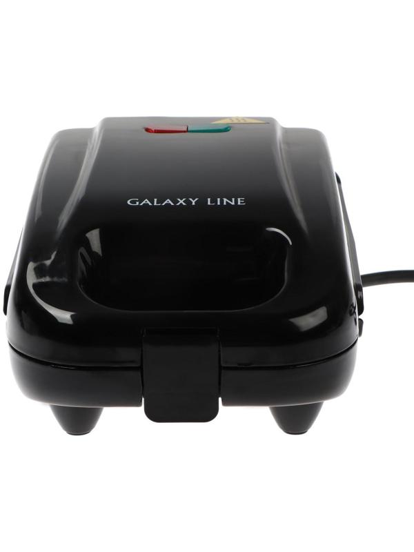 Электровафельница Galaxy GL 2972, 750 Вт, венские вафли, антипригарное покрытие, чёрная
