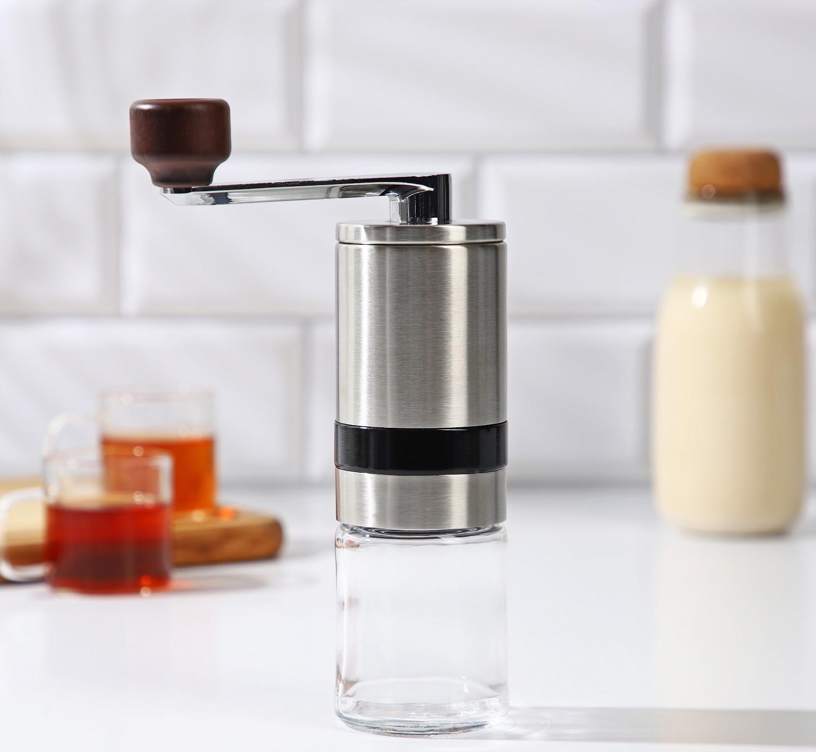 Кофемолка механическая Magistro Solid, керамический механизм, регулировка помола