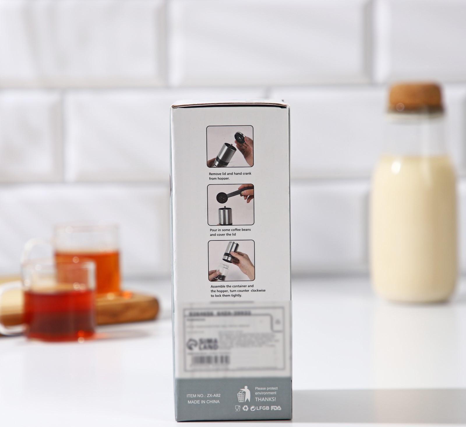 Кофемолка механическая Magistro Solid, керамический механизм, регулировка помола