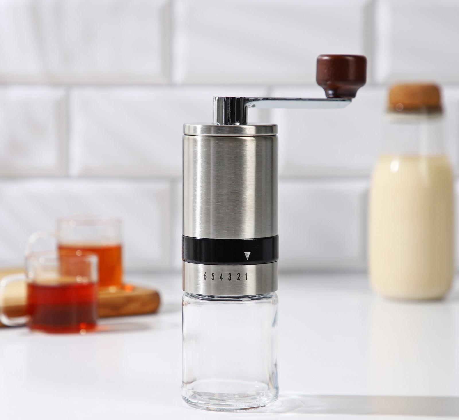 Кофемолка механическая Magistro Solid, керамический механизм, регулировка помола