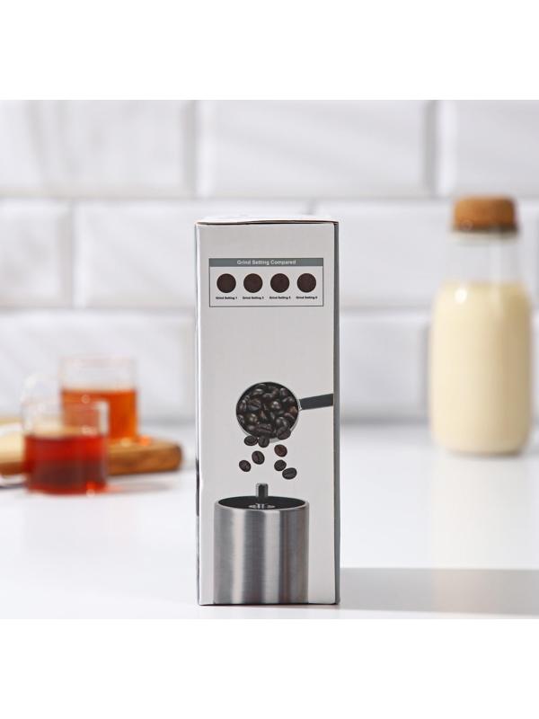 Кофемолка механическая Magistro Solid, керамический механизм, регулировка помола