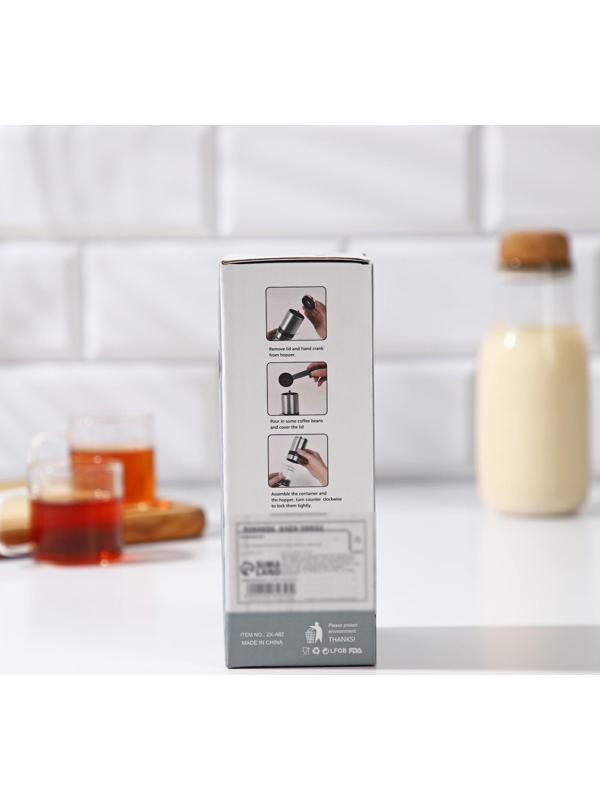 Кофемолка механическая Magistro Solid, керамический механизм, регулировка помола