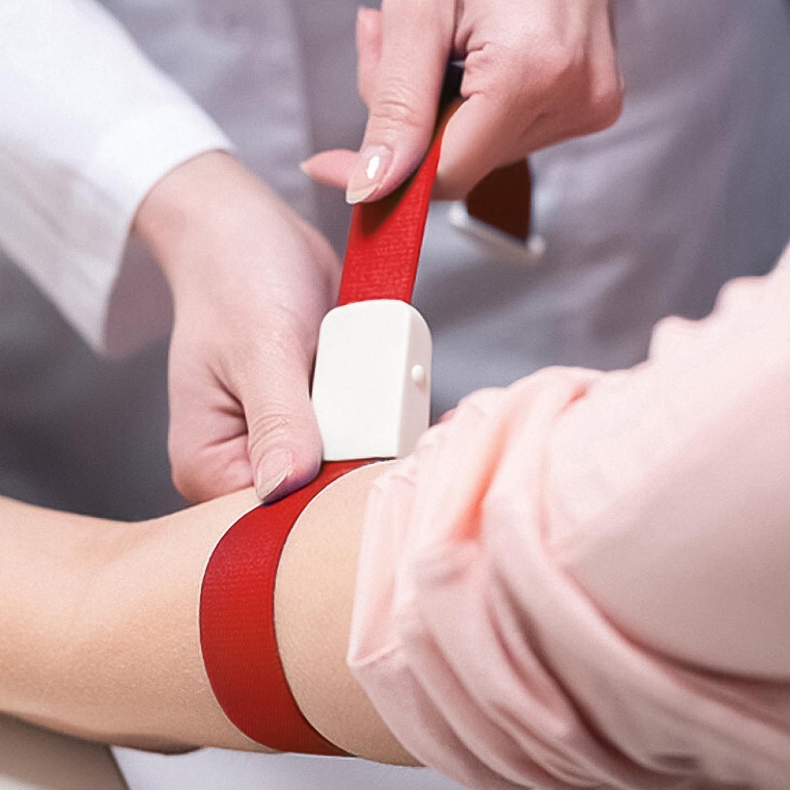 Жгут текстильный, 40 х 2.5 см, красный