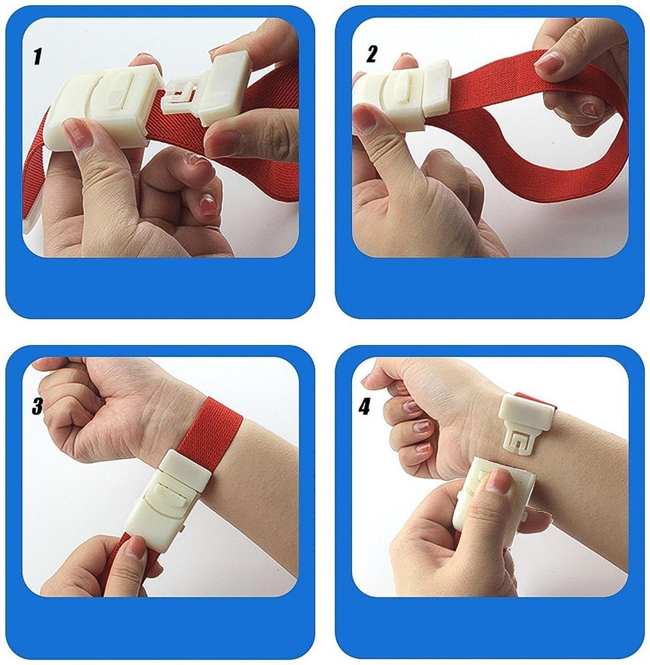 Жгут текстильный, 40 х 2.5 см, красный