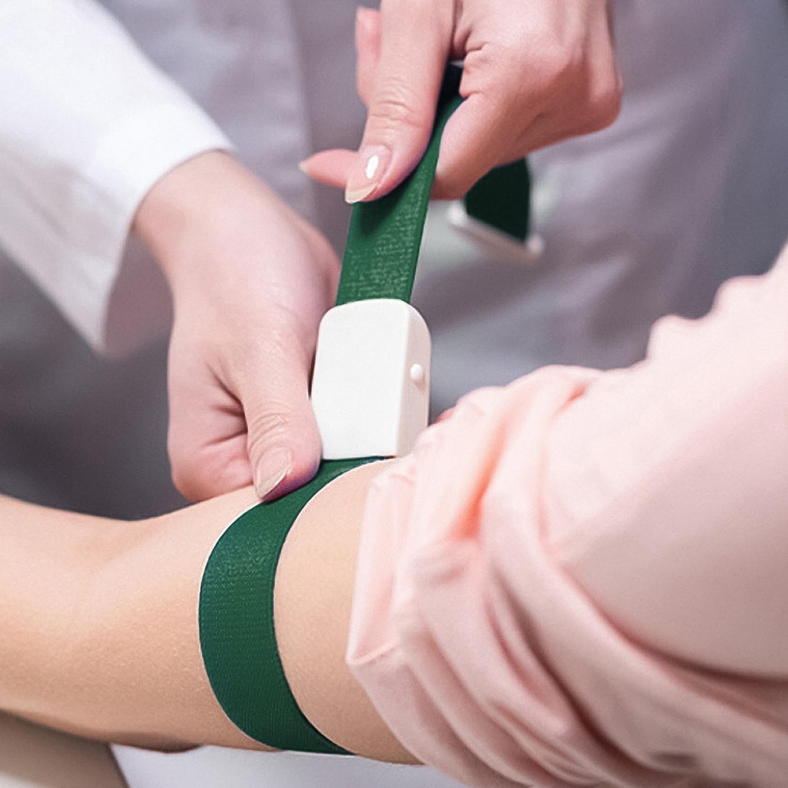 Жгут текстильный, 40 х 2.5 см, темно-зеленый