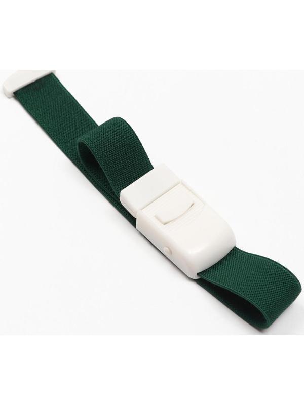 Жгут текстильный, 40 х 2.5 см, темно-зеленый