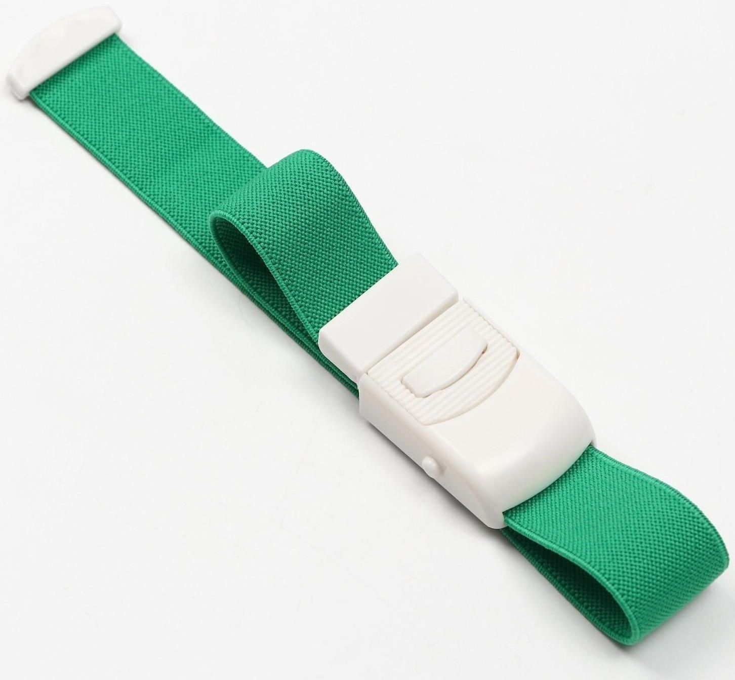 Жгут текстильный, 40 х 2.5 см, зеленый