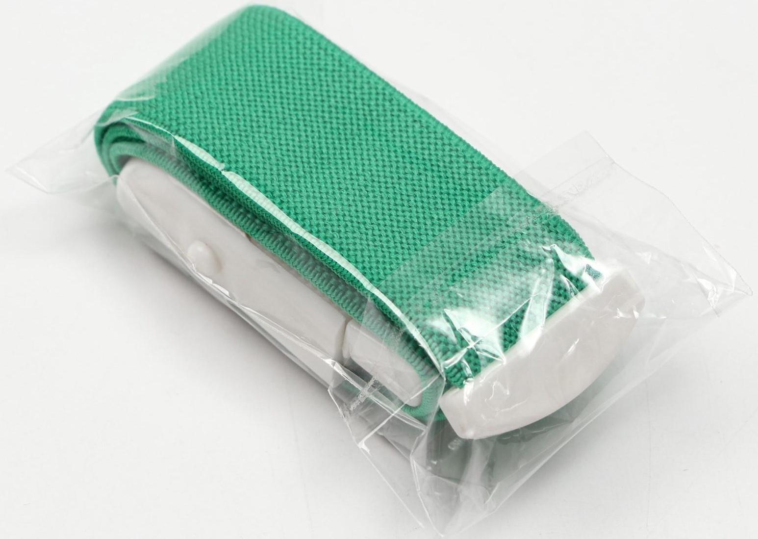 Жгут текстильный, 40 х 2.5 см, зеленый