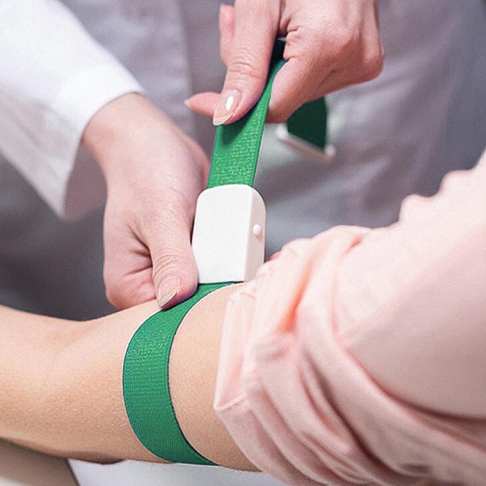 Жгут текстильный, 40 х 2.5 см, зеленый