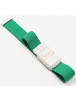 Жгут текстильный, 40 х 2.5 см, зеленый