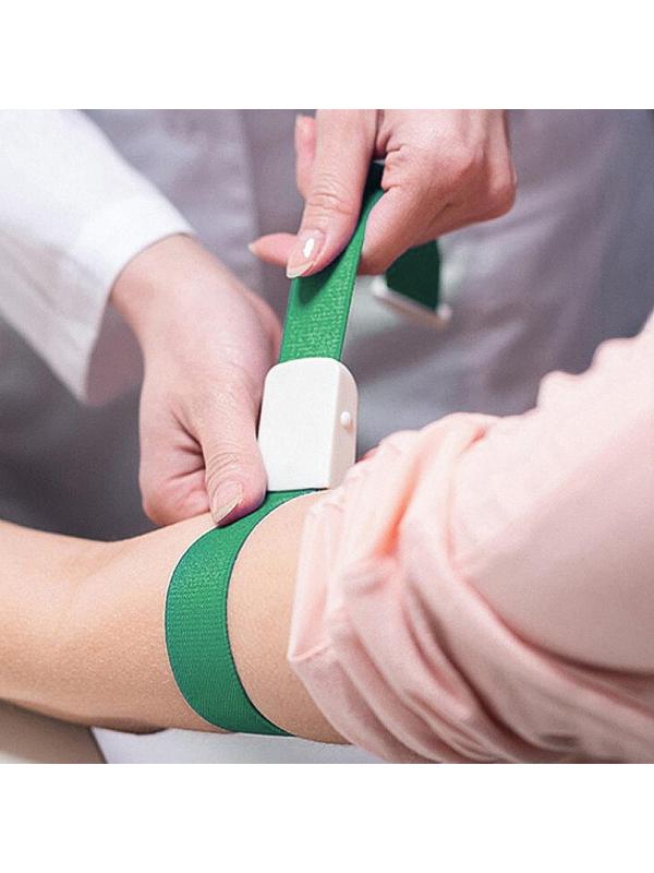 Жгут текстильный, 40 х 2.5 см, зеленый