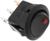 Переключатель черный с красной подсветкой, 12 В, 16 А, 3 контакта