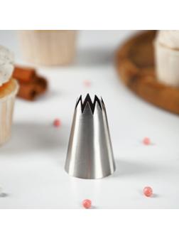 Насадка кондитерская «Французская звезда», d=3,5 см, вых. 1,5 см