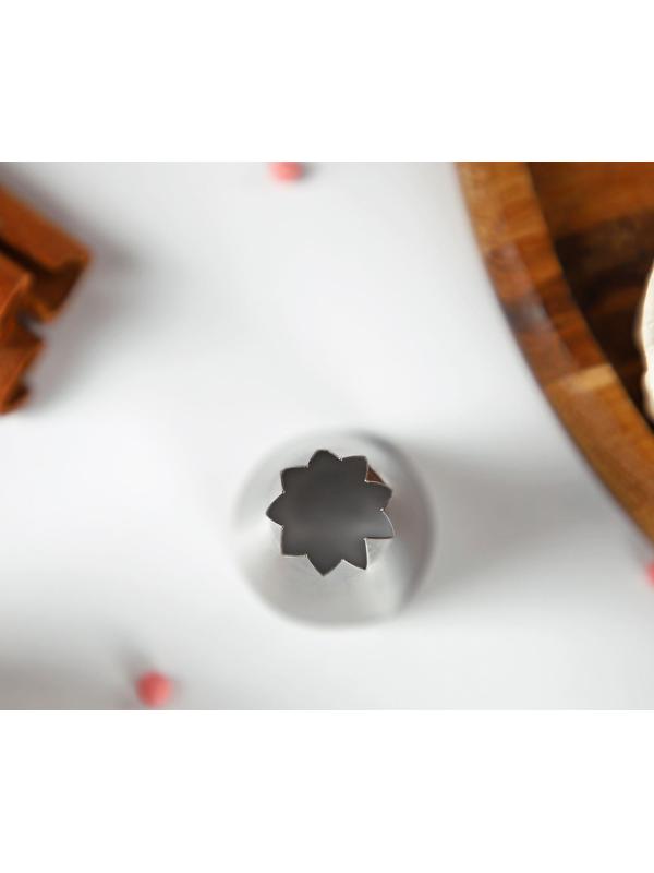 Насадка кондитерская «Французская звезда», d=3,5 см, вых. 1,5 см