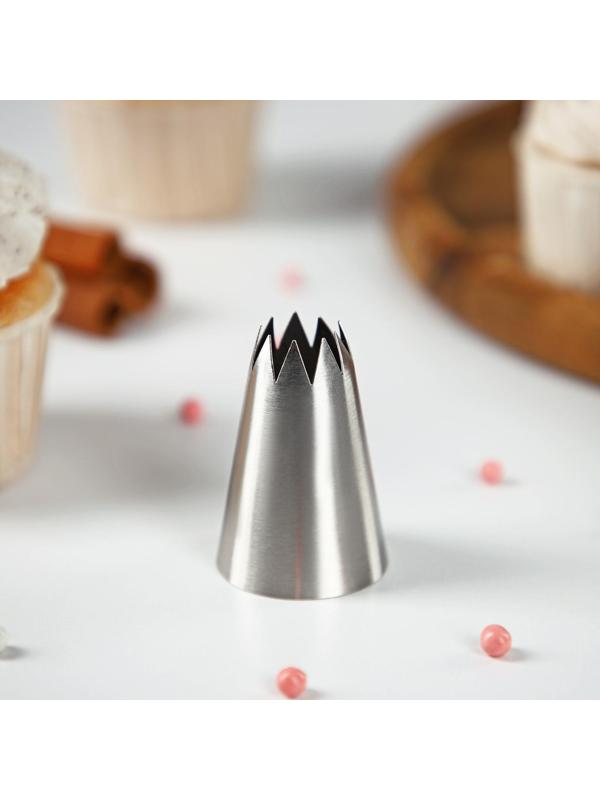 Насадка кондитерская «Французская звезда», d=3,5 см, вых. 1,5 см