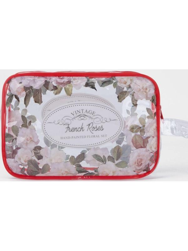 Косметичка на молнии, цвет красный