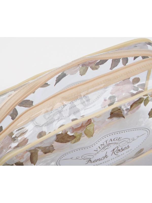 Косметичка на молнии, цвет бежевый