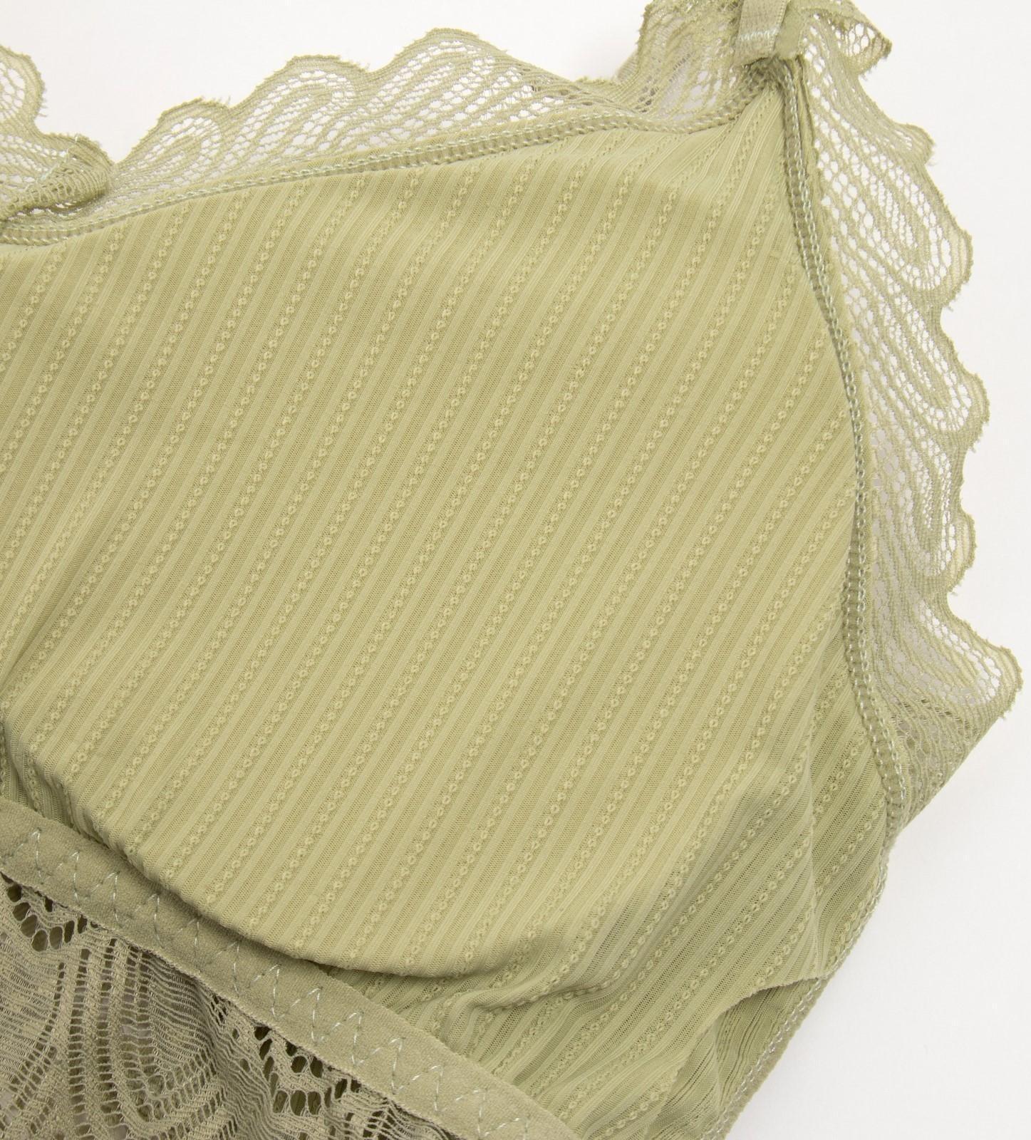 Комплект женский (топ, трусы) цвет олива, размер 42-44