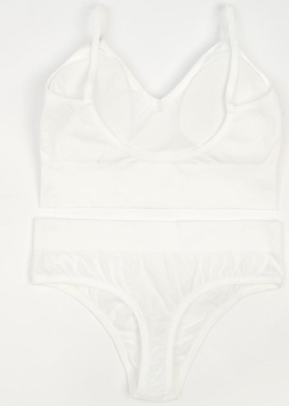 Комплект женский (топ, трусы) цвет белый, размер 42-44