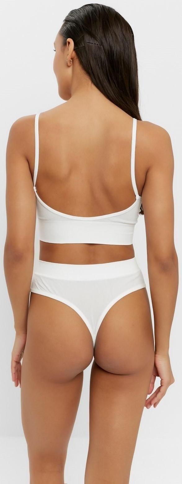 Комплект женский (топ, трусы) цвет белый, размер 42-44