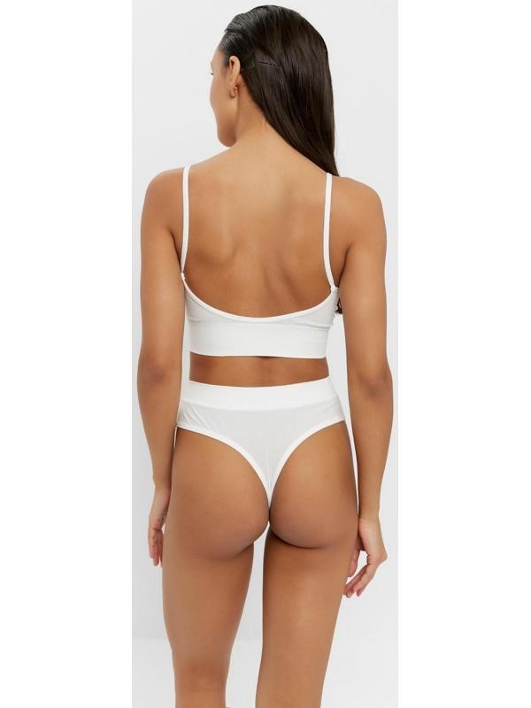 Комплект женский (топ, трусы) цвет белый, размер 42-44