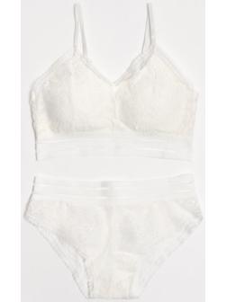 Комплект женский (топ, трусы) цвет белый, размер 42-44