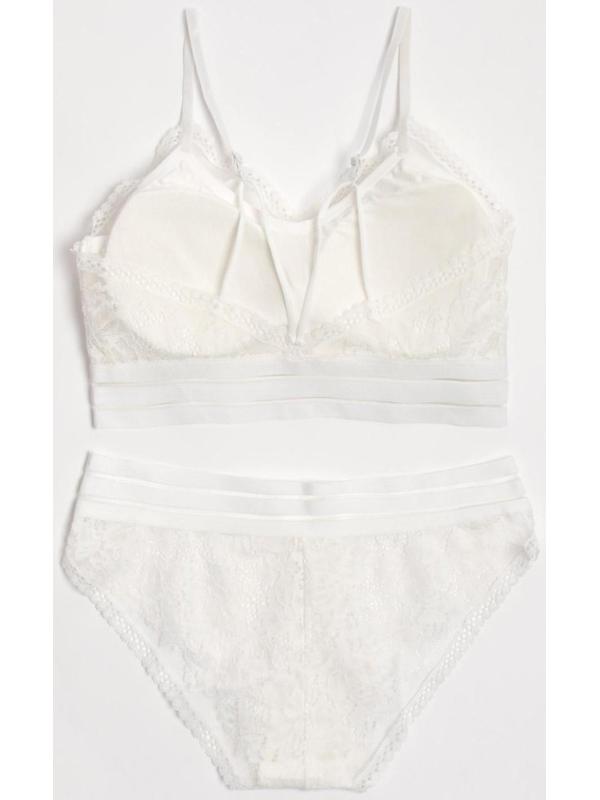 Комплект женский (топ, трусы) цвет белый, размер 42-44