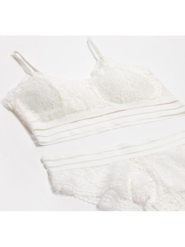 Комплект женский (топ, трусы) цвет белый, размер 42-44
