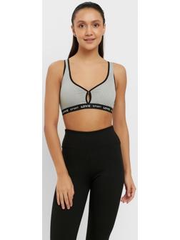 Топ женский цвет серый, размер 42-44