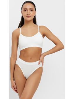 Комплект женский (топ, трусы) цвет белый, размер 42-44