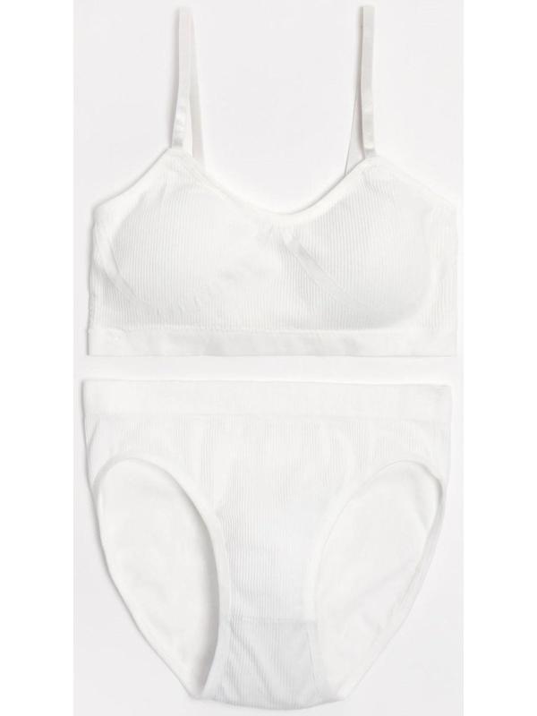 Комплект женский (топ, трусы) цвет белый, размер 42-44