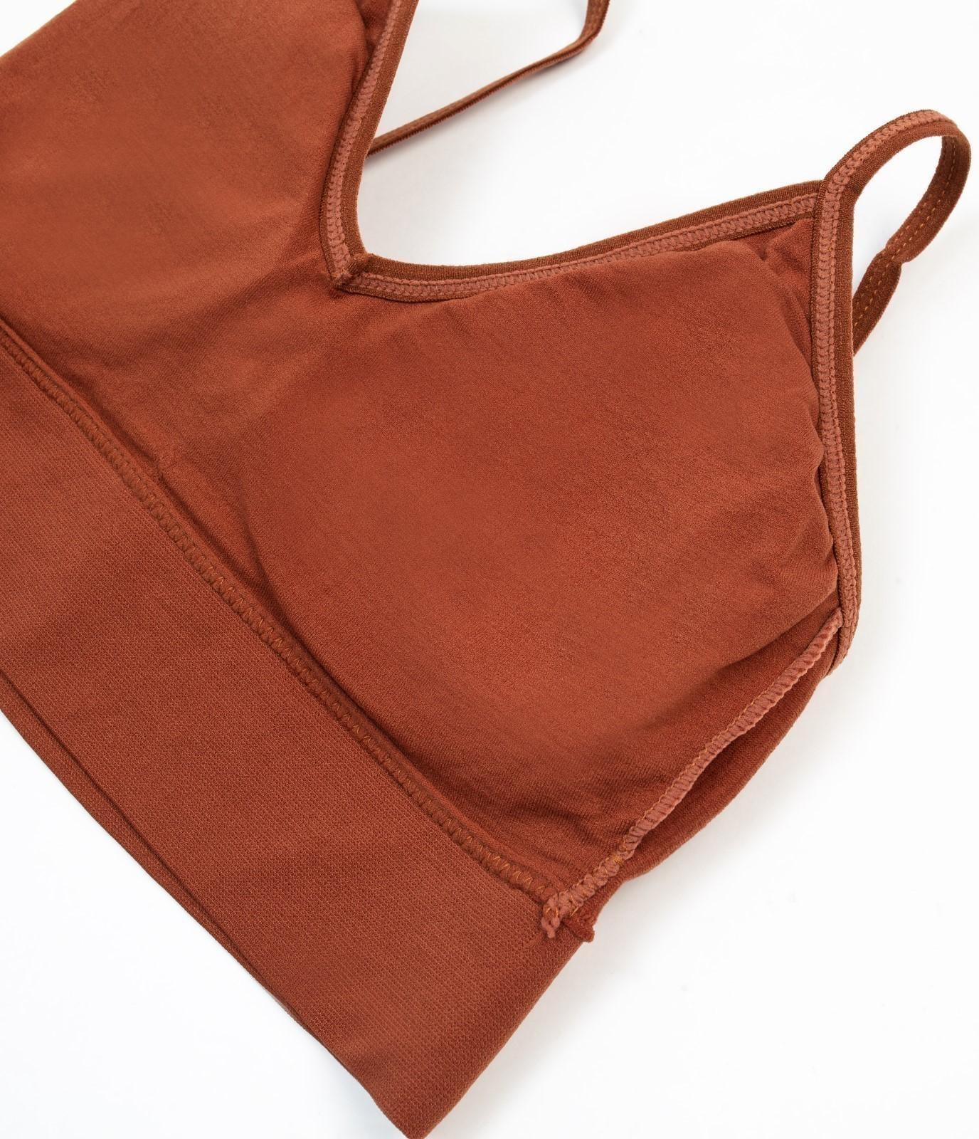 Комплект женский (топ, трусы) 118 цвет коричневый, р-р 42-44