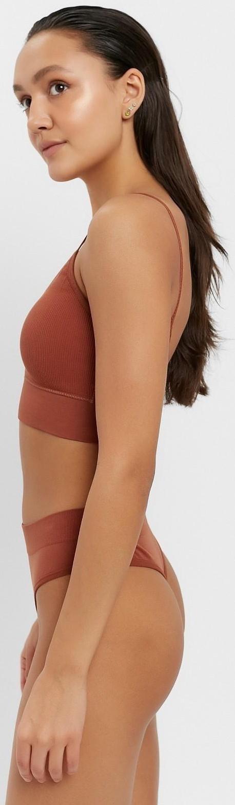 Комплект женский (топ, трусы) 118 цвет коричневый, р-р 42-44