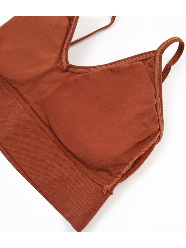 Комплект женский (топ, трусы) 118 цвет коричневый, р-р 42-44