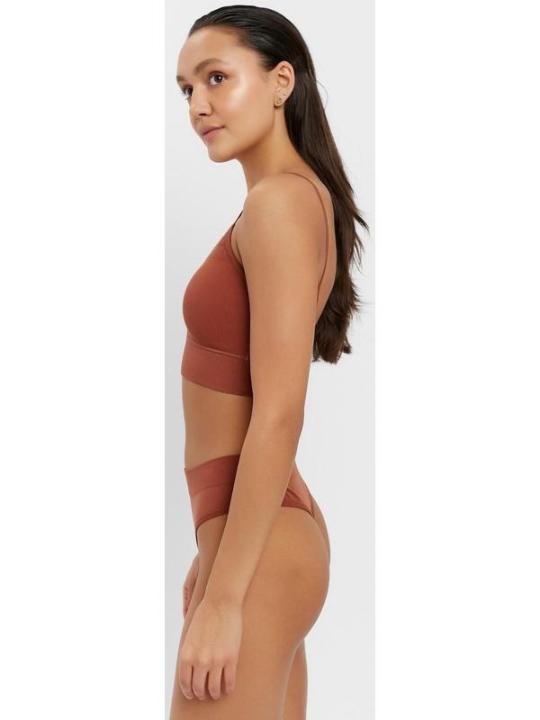 Комплект женский (топ, трусы) 118 цвет коричневый, р-р 42-44