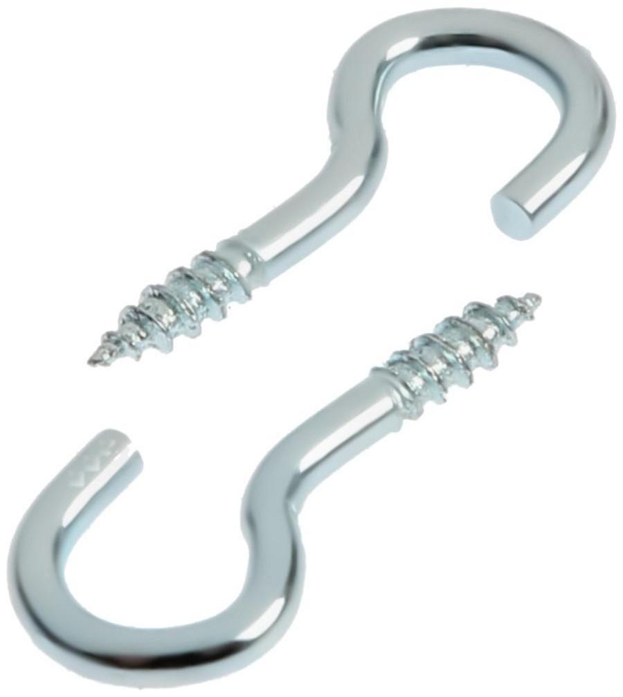 Шуруп-полукольцо, ТУНДРА, 2,0x20 белый цинк 8 шт