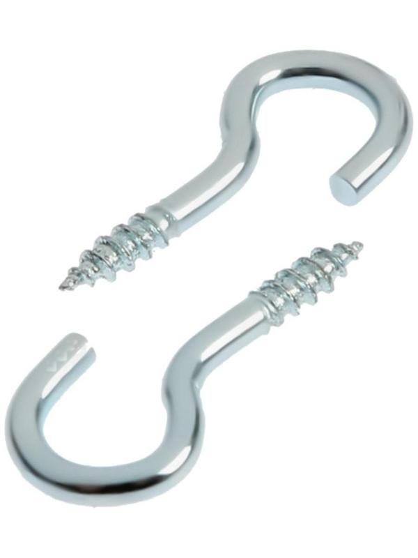 Шуруп-полукольцо, ТУНДРА, 2,0x20 белый цинк 8 шт