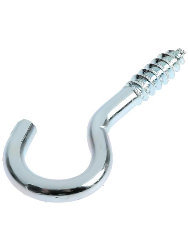 Шуруп-полукольцо,ТУНДРА, 8,0x70 белый цинк 1 шт