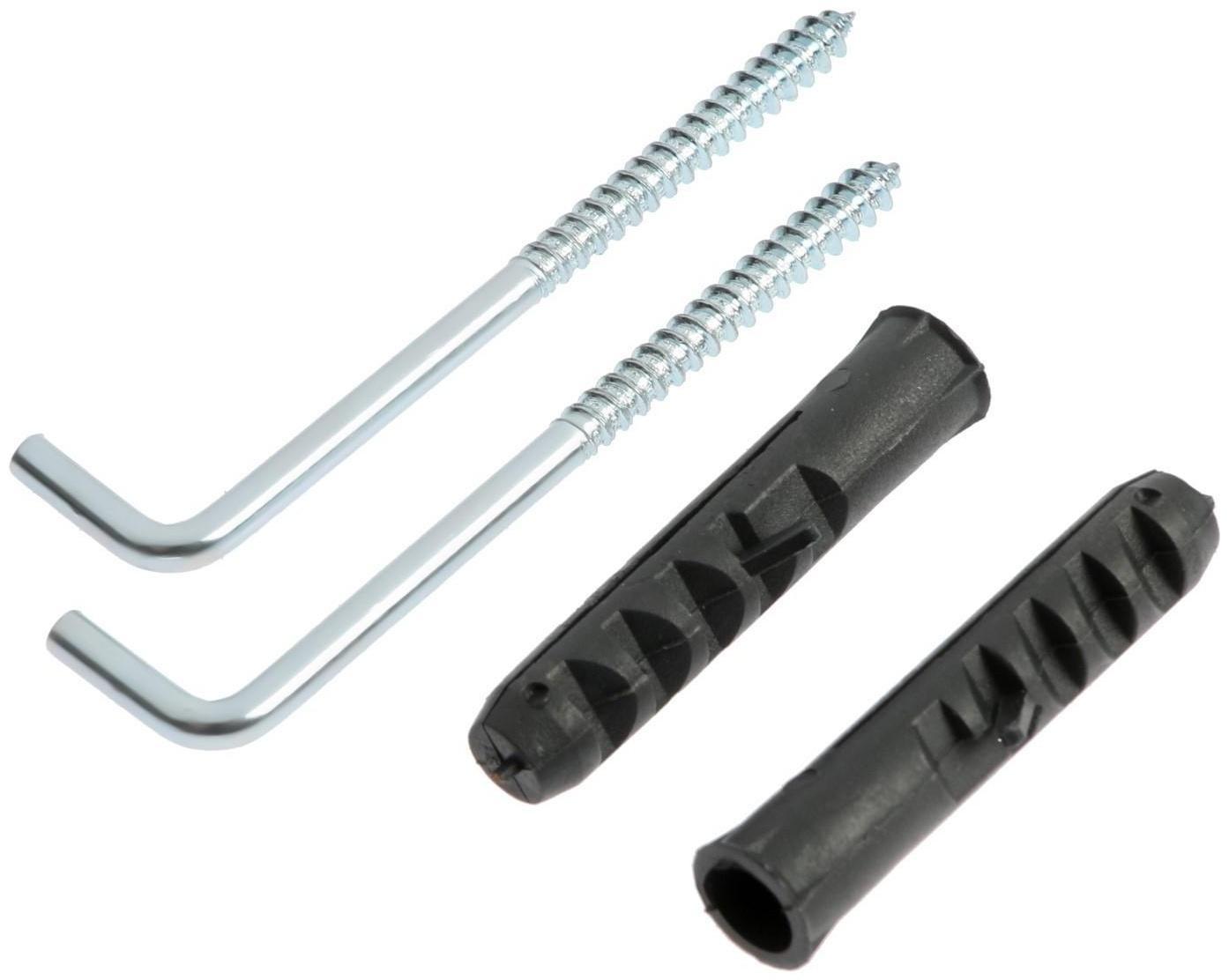 Шуруп-костыль, с дюбелем, ТУНДРА, 10 мм 2 шт