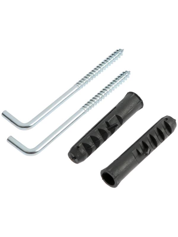 Шуруп-костыль, с дюбелем, ТУНДРА, 10 мм 2 шт