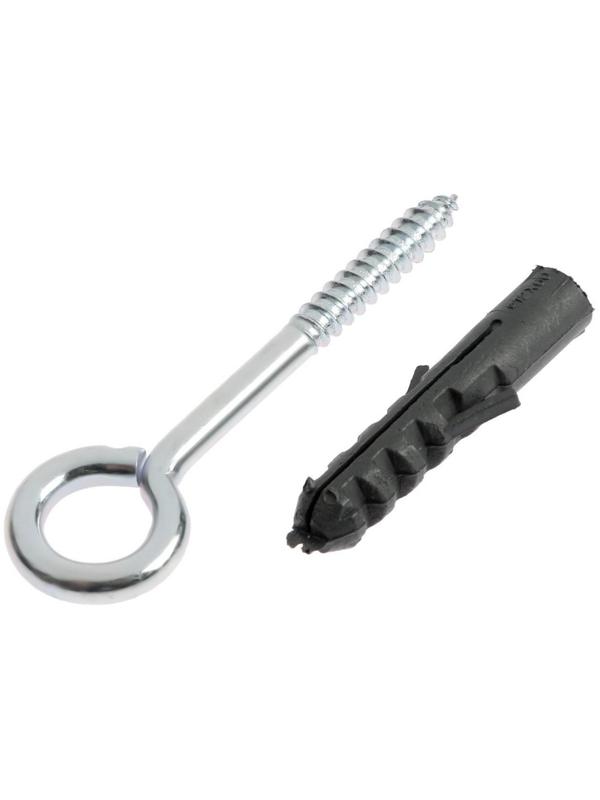 Шуруп-Кольцо с дюбелем, ТУНДРА, 12 мм 1 шт