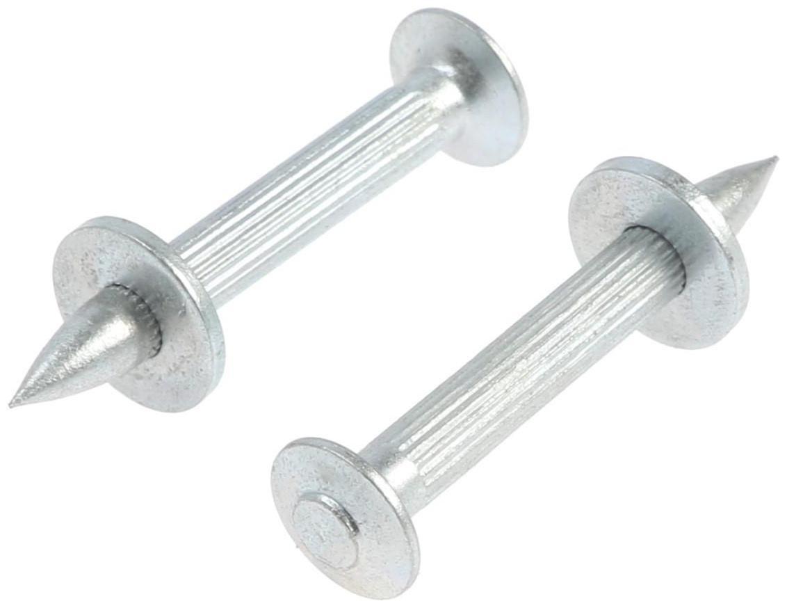 Дюбель-гвозди, ТУНДРА, для монтажного пистолета 4,5x40 белый цинк 0,5 кг