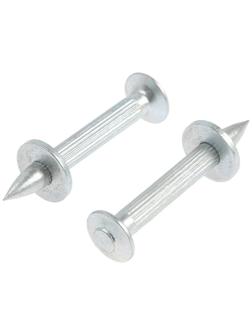 Дюбель-гвозди, ТУНДРА, для монтажного пистолета 4,5x40 белый цинк 0,5 кг