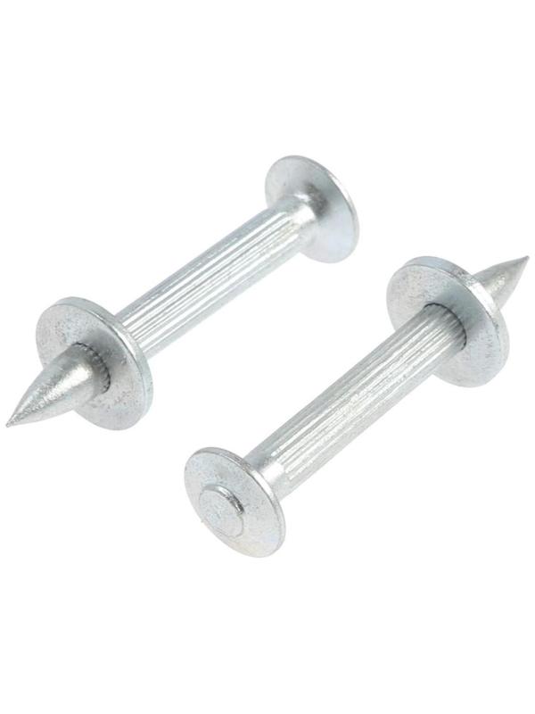 Дюбель-гвозди, ТУНДРА, для монтажного пистолета 4,5x40 белый цинк 0,5 кг